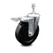 Service Caster 5 Inch Soft Rubber Wheel Swivel 3/8 Inch Stem Caster with Total Lock Brake SCC SCC-TSTTL20S514-SRS-381615 - alternate 3